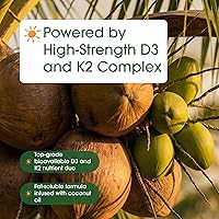 Vista 6 de NatureBell Vitamina D3 50,000 UI con Vitamina K2-180 Cápsulas blandas – Apoyo óseo e inmunológico de alta potencia* – Fácil absorción con aceite