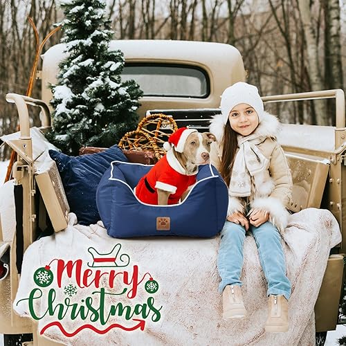 Miniatura 2 de Asiento de automóvil para perros pequeños de alta calidad, asientos de automóvil impermeables para perros pequeñosmedianos, asiento para mascotas