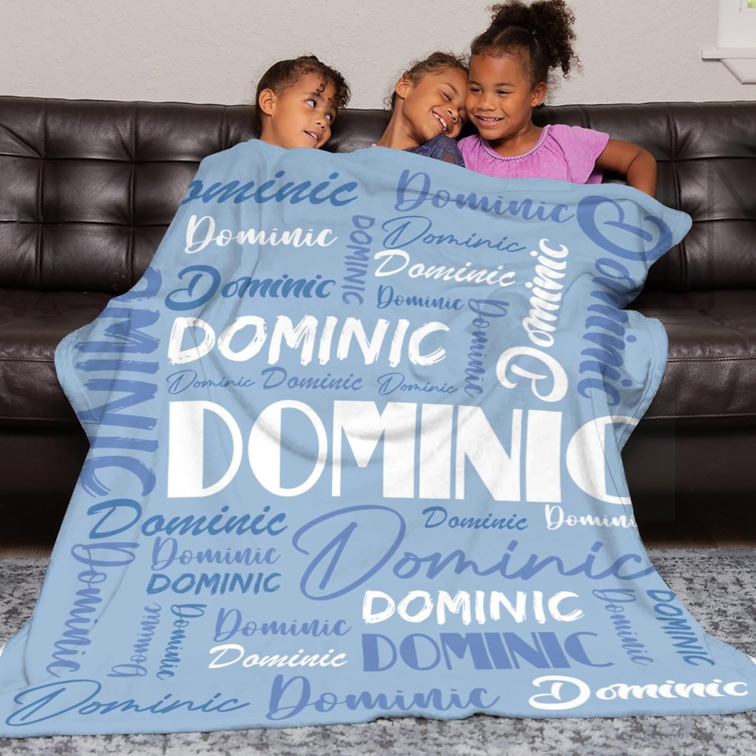 Dr.TOUGH Personalized Blankets for Kids Adults Personalized Name Blankets Personalized Kids Boys Girls Custom Blanket with Name