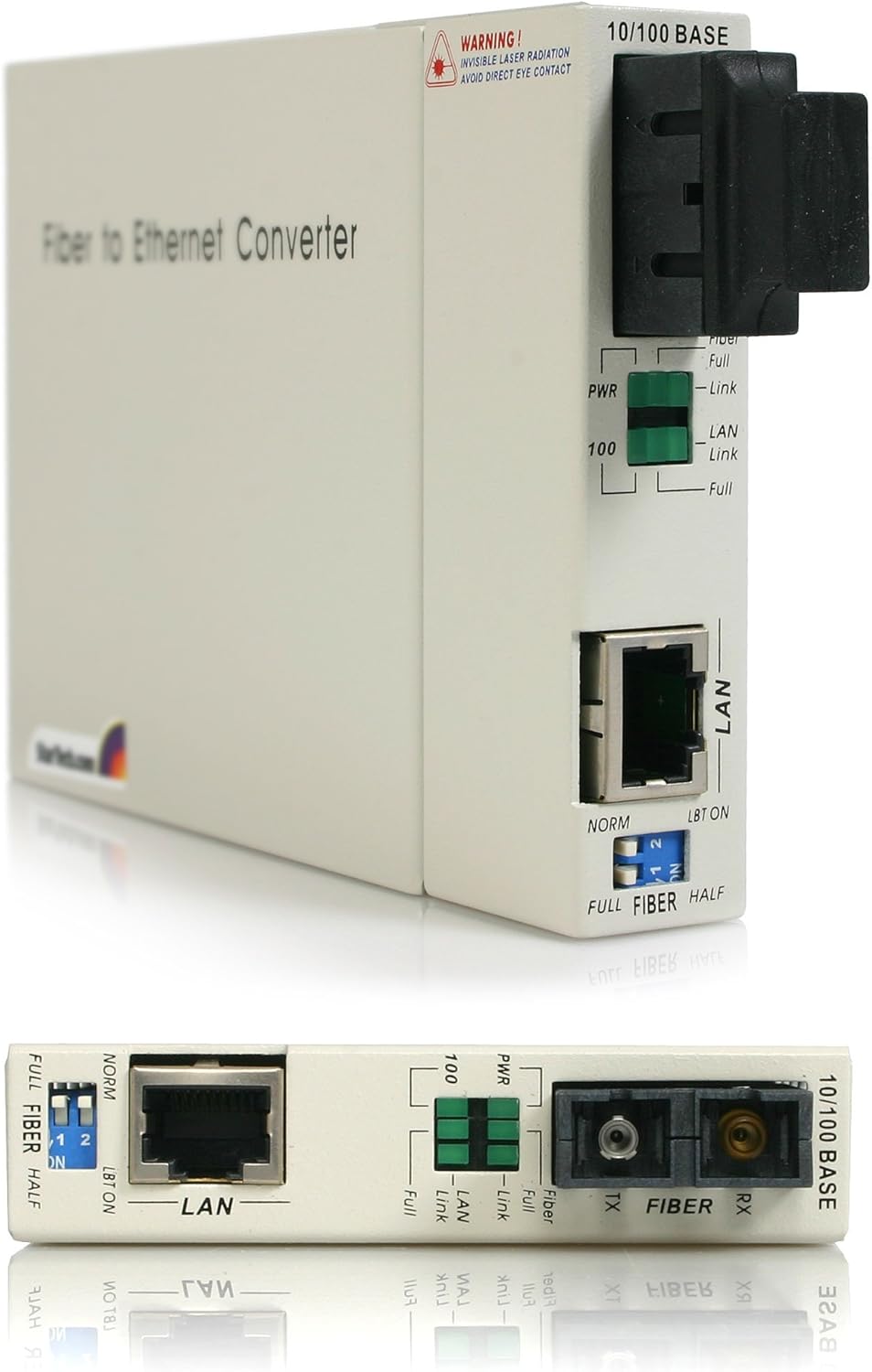 StarTech.com 10/100 Mbps Single Mode Fiber Media Converter - 30 km (ET90110SM30)