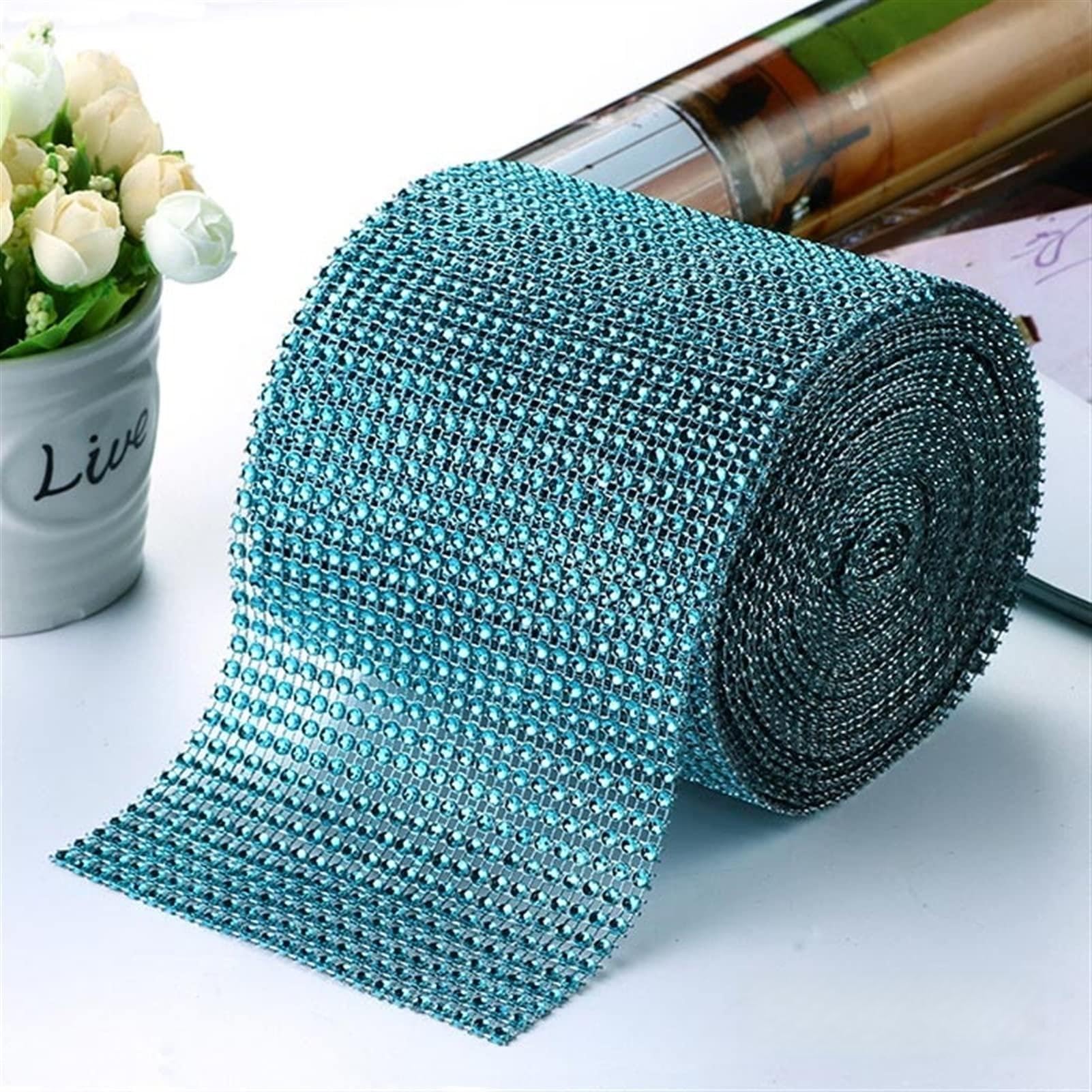 Chaîne de coupe en strass ruban filet pour couture DIY et customisation textile