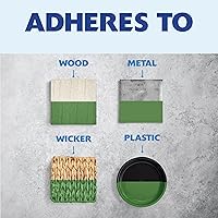 Vista 5 de Rust-Oleum - Painter's Touch 2X Ultra Cover - 249072-6PK - Pintura en aerosol, 12 onzas, color verde hoja satinado, paquete de 6