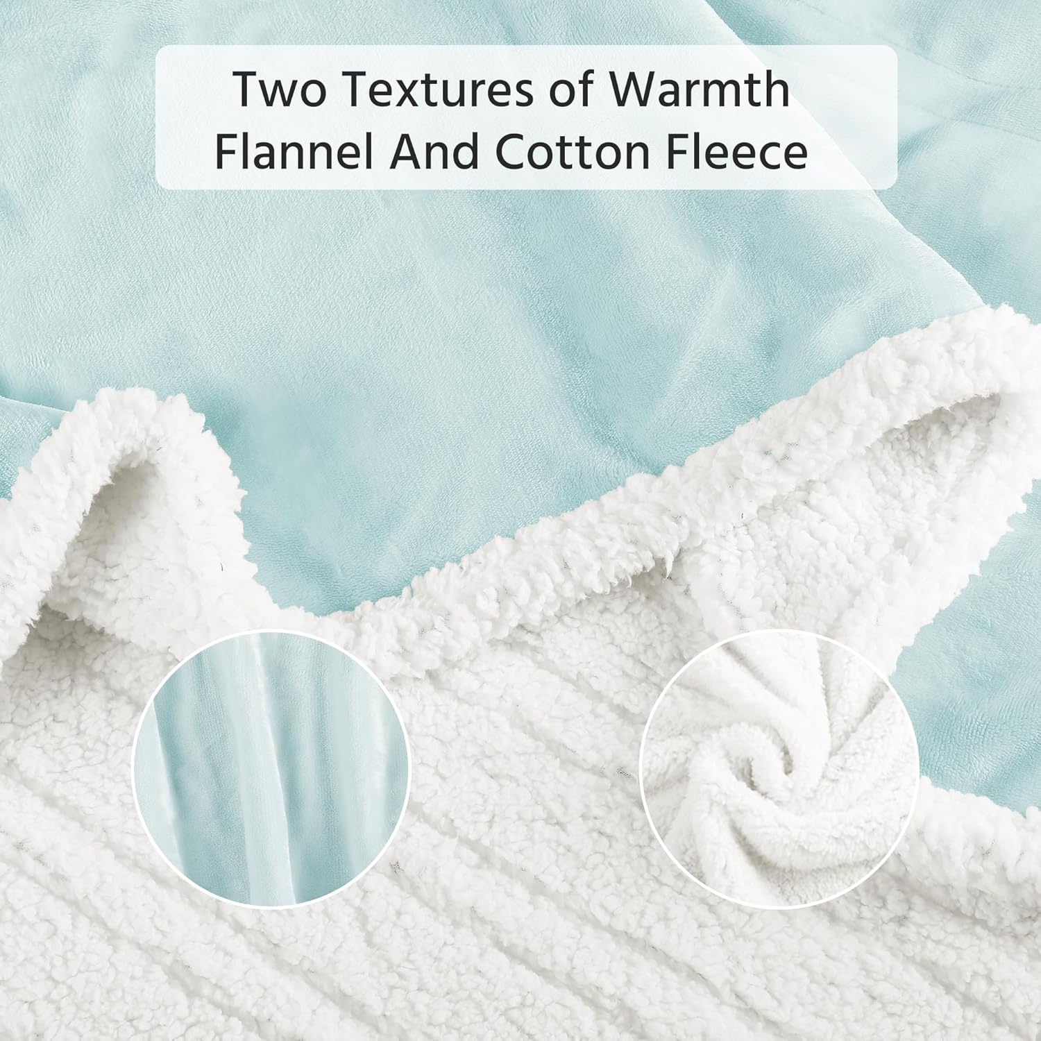 Electric Heated Blanket Full Size 72x84 Inch - Super Soft Flannel, 10 Heat Settings, 1-12H Auto Shut Off, Machine Washable, Easy Controller, Perfect for Winter Warmth - Light Green - Image 2