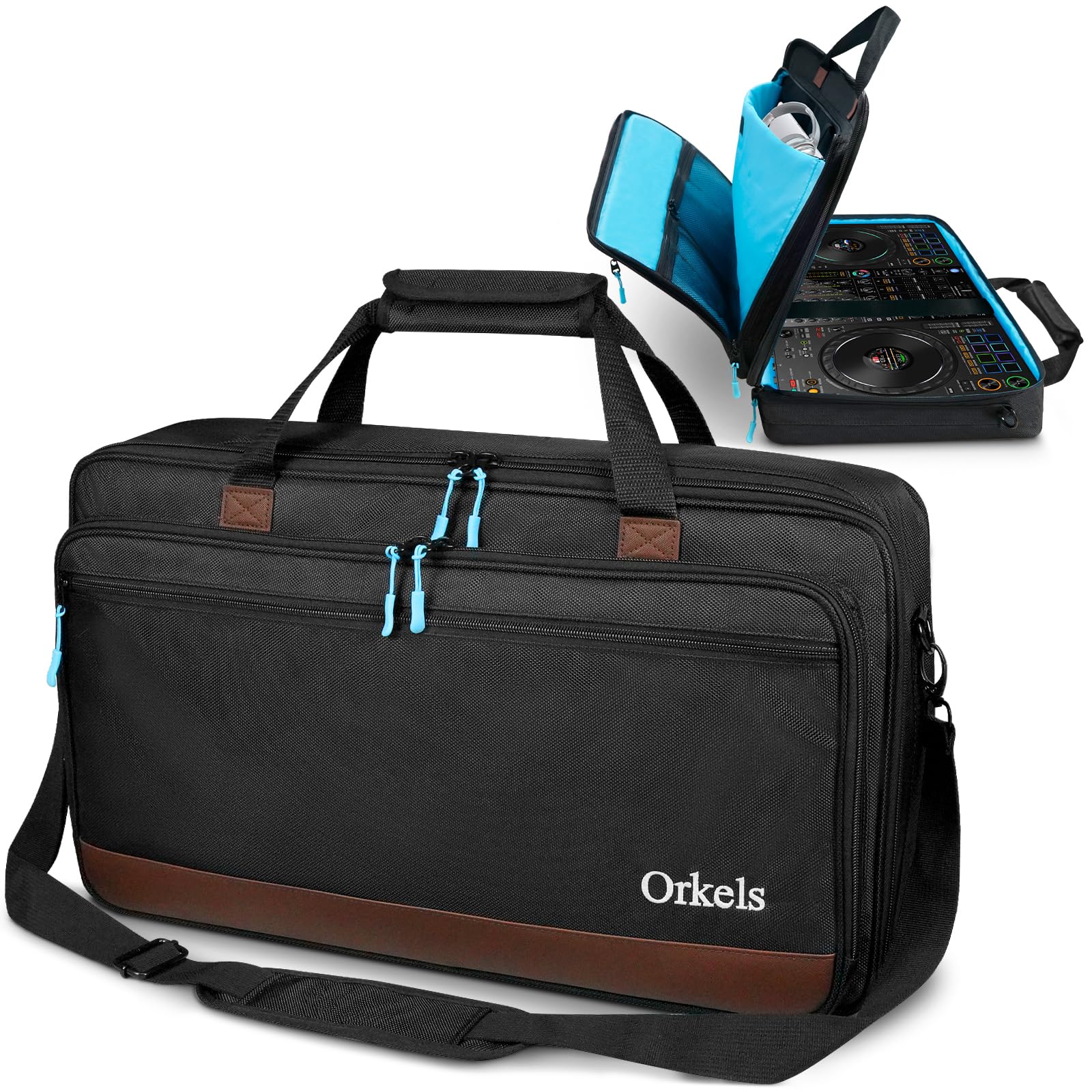 ORKELS DJ Controller Case for DDJ-GRV6, DDJ-REV5, DDJ-REV7, DDJ-FLX6-GT, DDJ-800, XDJ-RR, DDJ-1000SRT, RX, S8, DDJ SX, SX2, SX3, Inpulse 500 DJ Controller