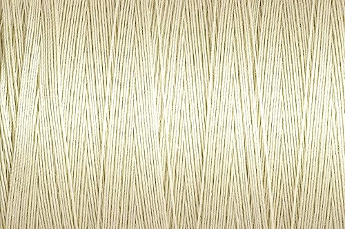 Gutermann - Paquete de 2 hilos de algodón natural, 876 yardas cada uno, color crema