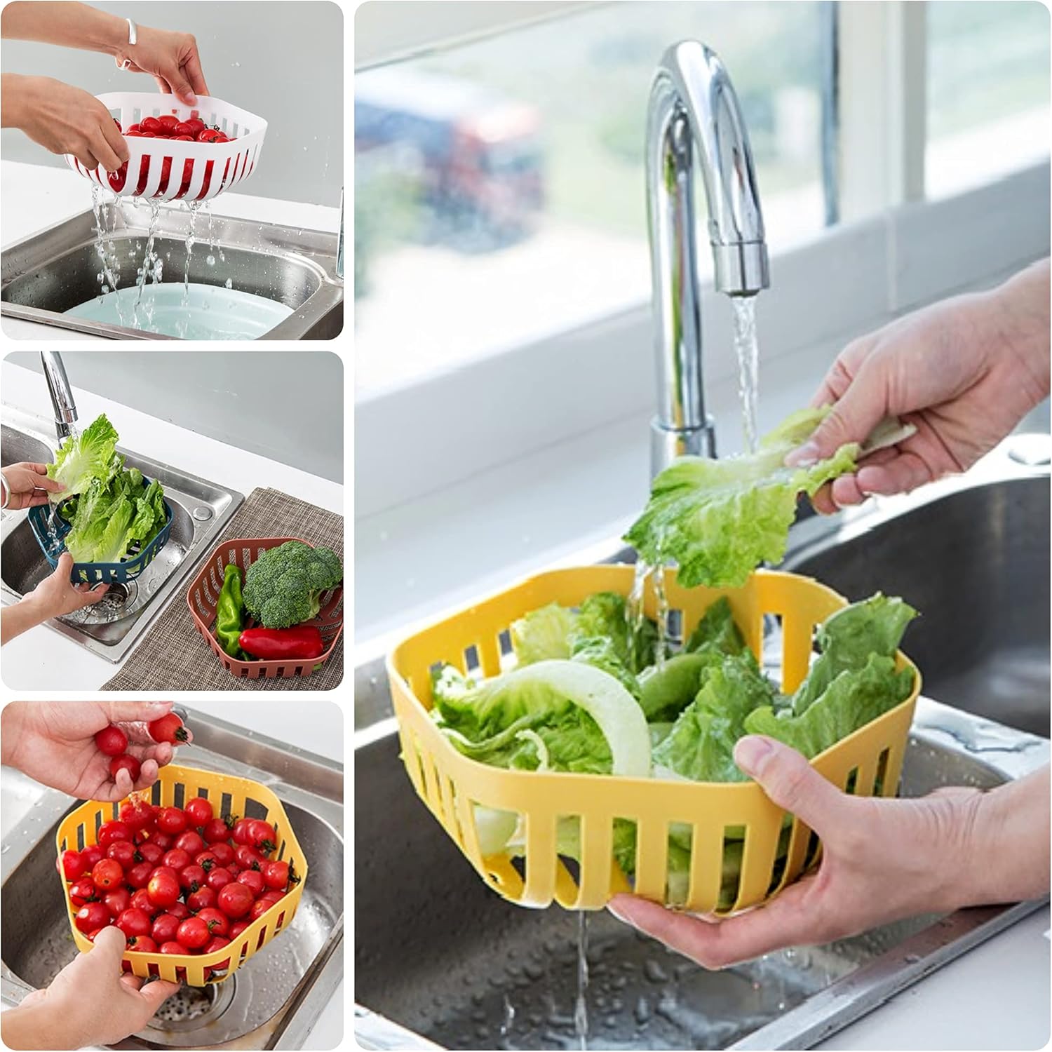 TCS Multi-Purpose Fruit Bowl/Basket (Blue) : Home & Kitchen