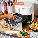 6 Quart Digital Air Fryer, Large Touch Screen Air Fryer with Programmable Time & Temperature Control, 4-in-1 Roast Reheat Dehydrate, Nonstick Design (White Icing) — image 8