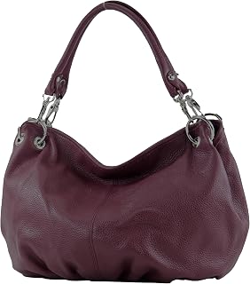 modamoda de IT40 Damen Leder/Nappaleder Schultertasche Medium handmade in Italy