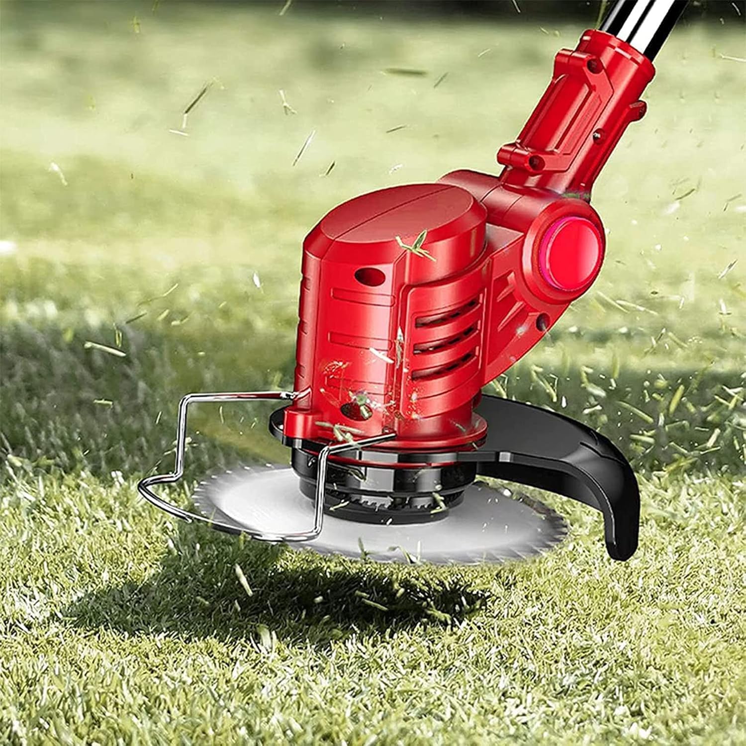 Tt Trymmer Bezprzewodowy, 12v / 24v Kostura Ogrodowa Podkaszarka Do Trawy Przycinarka Do Trawnika Z 3 Rodzajami Ostrzy, Teleskopowa Podkaszarka Akumulatorowa Z Baterią I ł, A.24v, 2 Battery