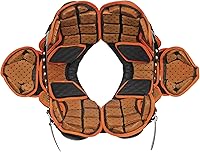 Vista 3 de Schutt Sports Varsity XV HD Skill - Hombrera, pequeña, color negroplateadonaranja