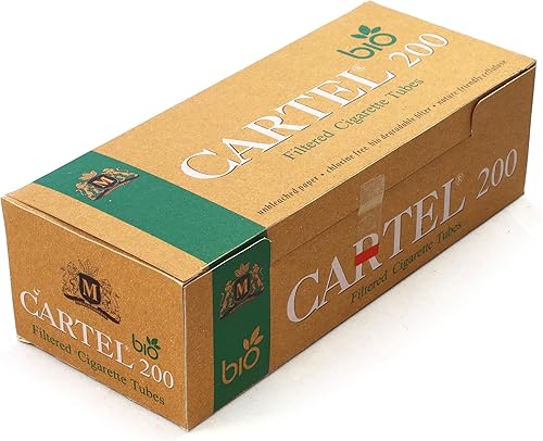 Miniatura 2 de Cartel Tubos de filtro sin blanquear - 200 tubos biodegradables de 3.307 in con filtros de celulosa de 0.591 in - Papel de liar ecológico sin cloro