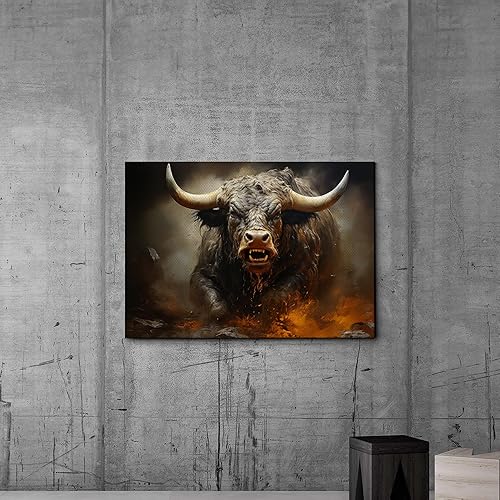 Miniatura 4 de Captivating Brilliance, Abstract Prints, Textured Bull Prints on Canvas, Handmade Artwork of Extraordinary Abstract Expression, Canvas Prints, Home