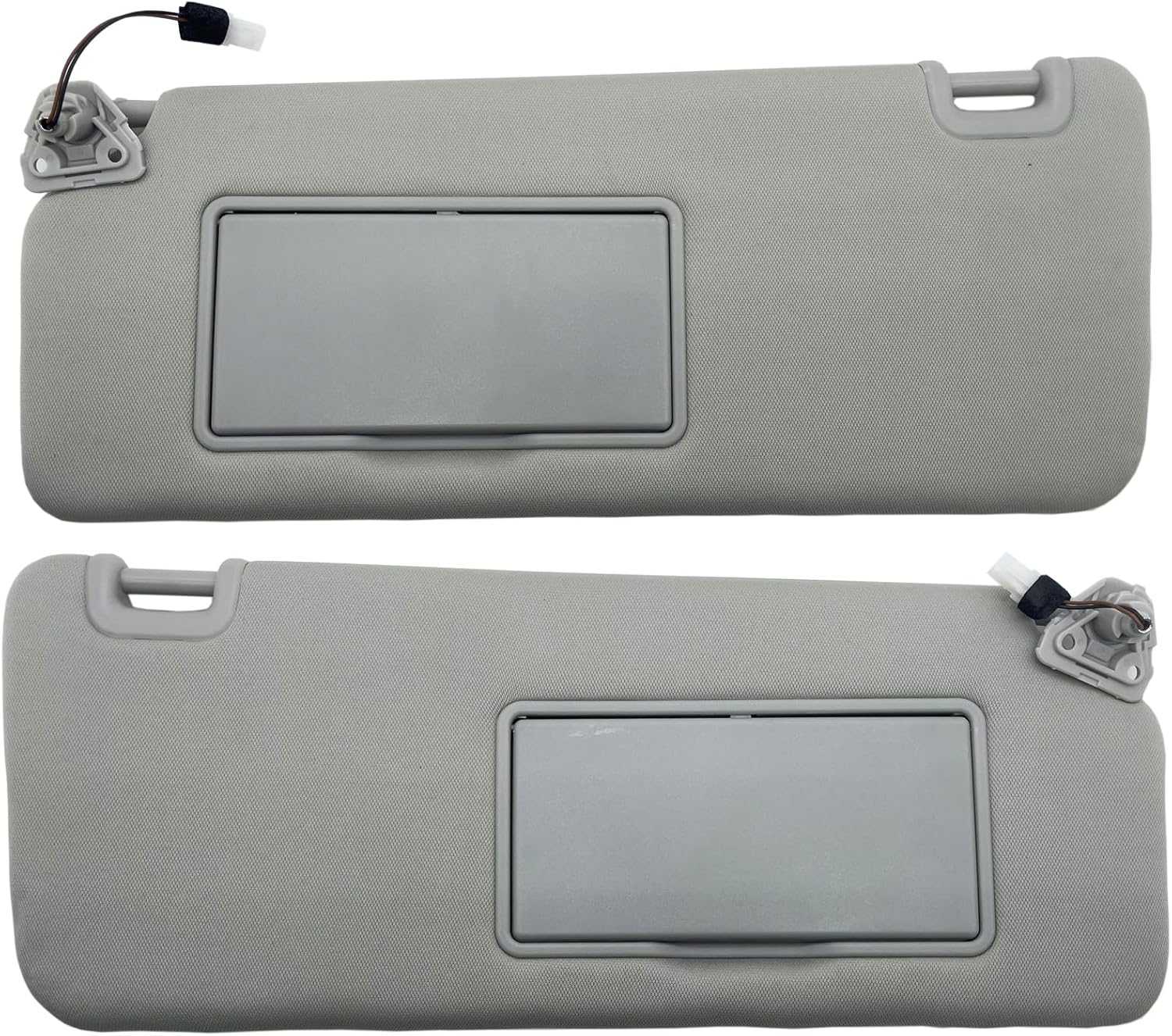 Driver & Passenger Side Sun Visor with Light Replacement Fits for Nissan Titan 2004-2024 QX56 Armada 2004-2014 with Light 96401-EZ70B 96401-EZ70B Color Gray (Driver & Passenger Side)