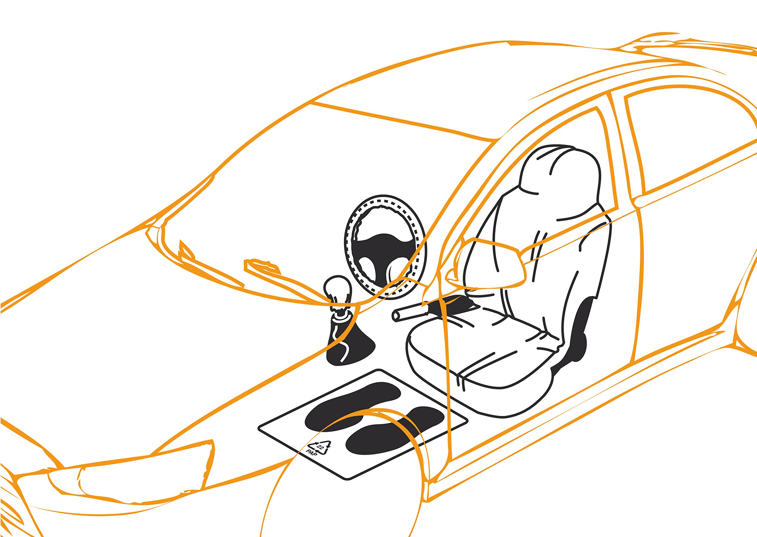 LAMPA 53007 Kit de Protection pour la Voiture, 5 pièces