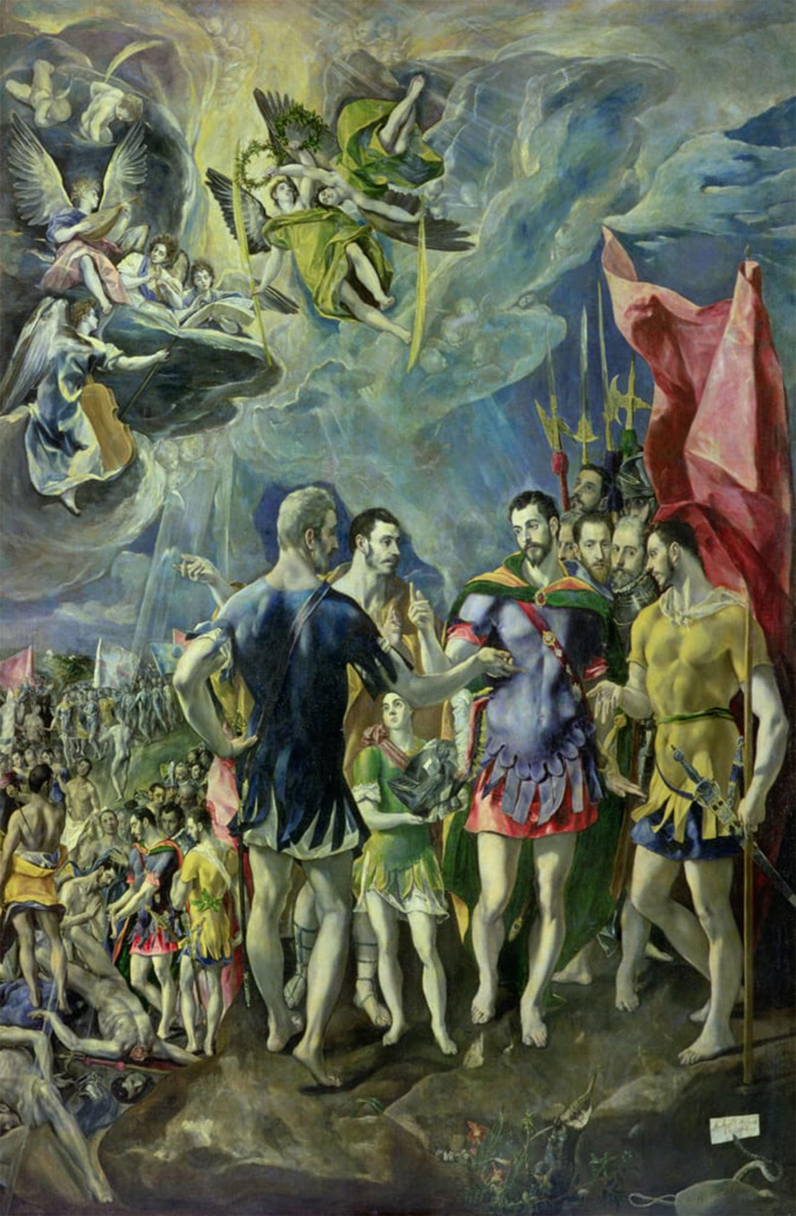 SERENDIPITP Vintage Picture Print on Canvas Wall Art Poster the Martyrdom of St Maurice by El Greco Artwork Print Poster for Wall Decor 60x90cm