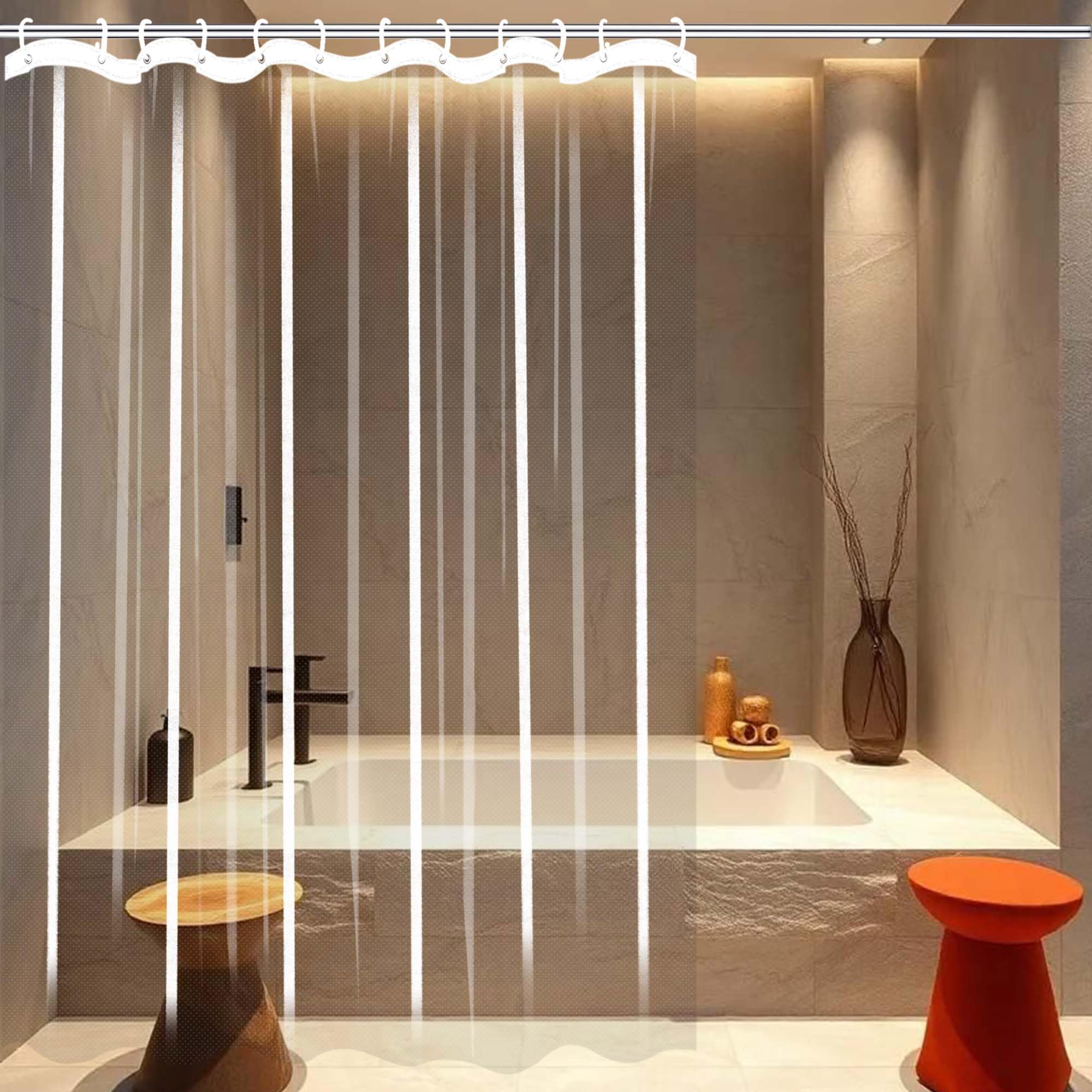 Rideau de douche pour salle de bain familiale et douche à domicile