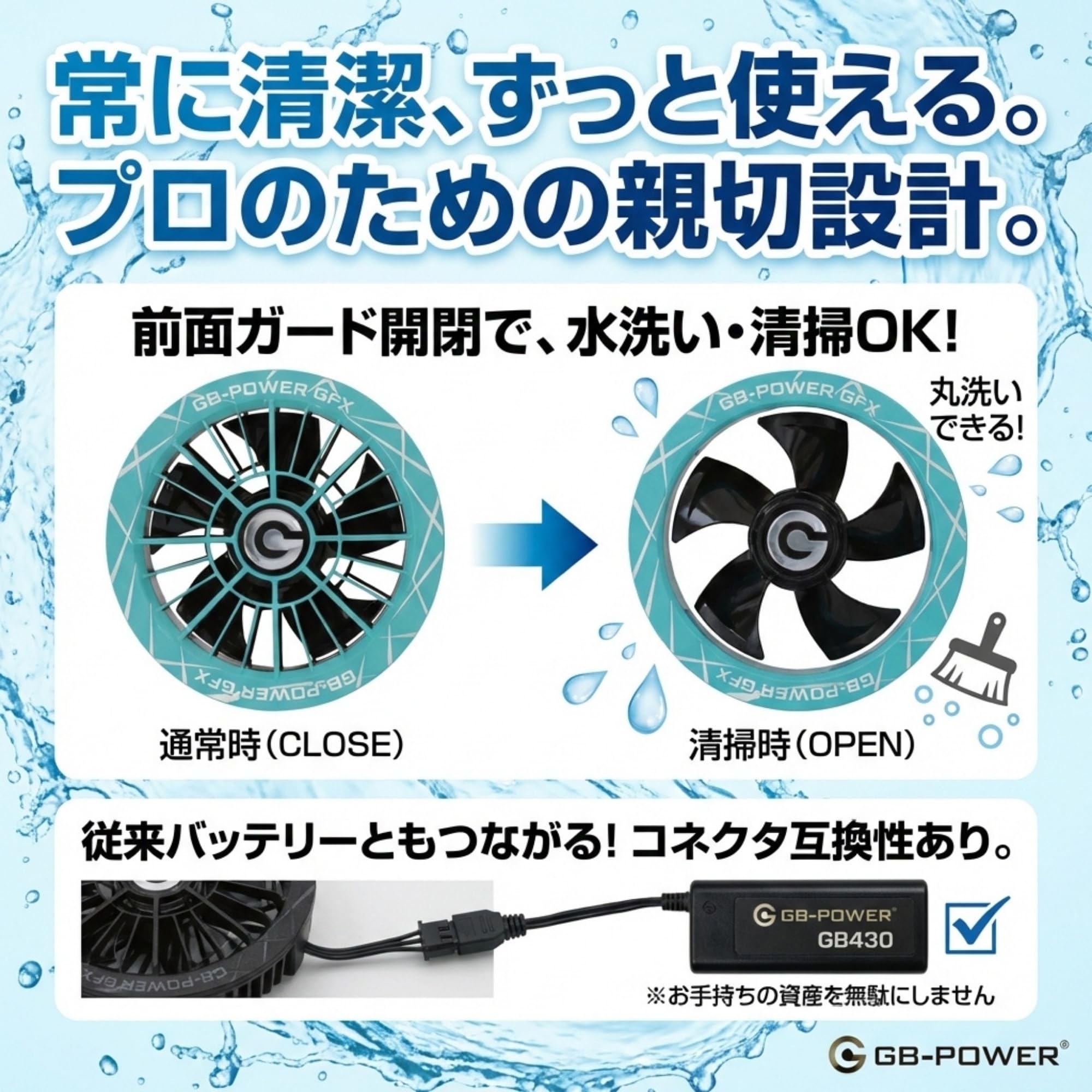 Amazon | 長信ジャパン GFXシリーズ 30V 専用ファン単品 接続ケーブル