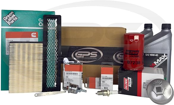 GPS GENERATOR PARTS SPECIALIST Tune Up Kit for Cummins Onan RV Generators 5500 and 7000, HGJAB, HGJAC and commercial HGJAE with ONAMAX 15W40 Oil for use in Specs A - E