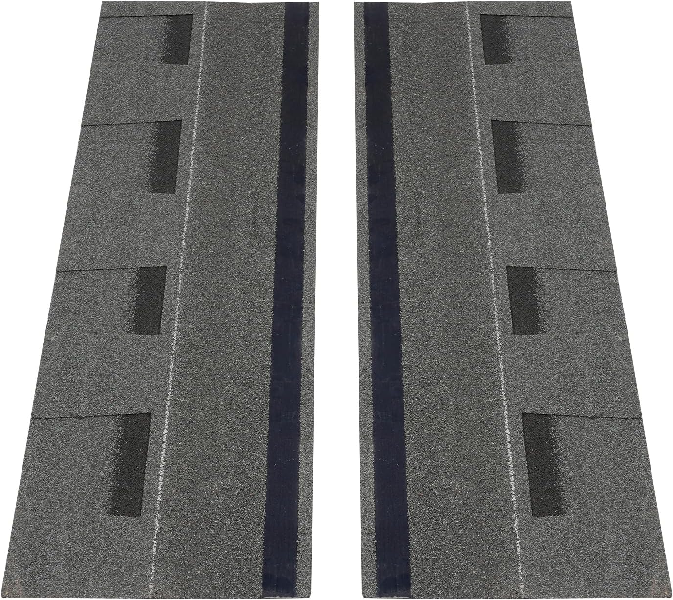 16Pcs Asphalt Roofing Shingles, Stone Coated for Villa, Flat Roof & Repair, 5.3mm Thick Covers 25 sq ft