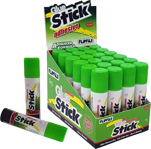 Flipfile Advanced Formula PVP Glue Sticks 9g (Box of 24)