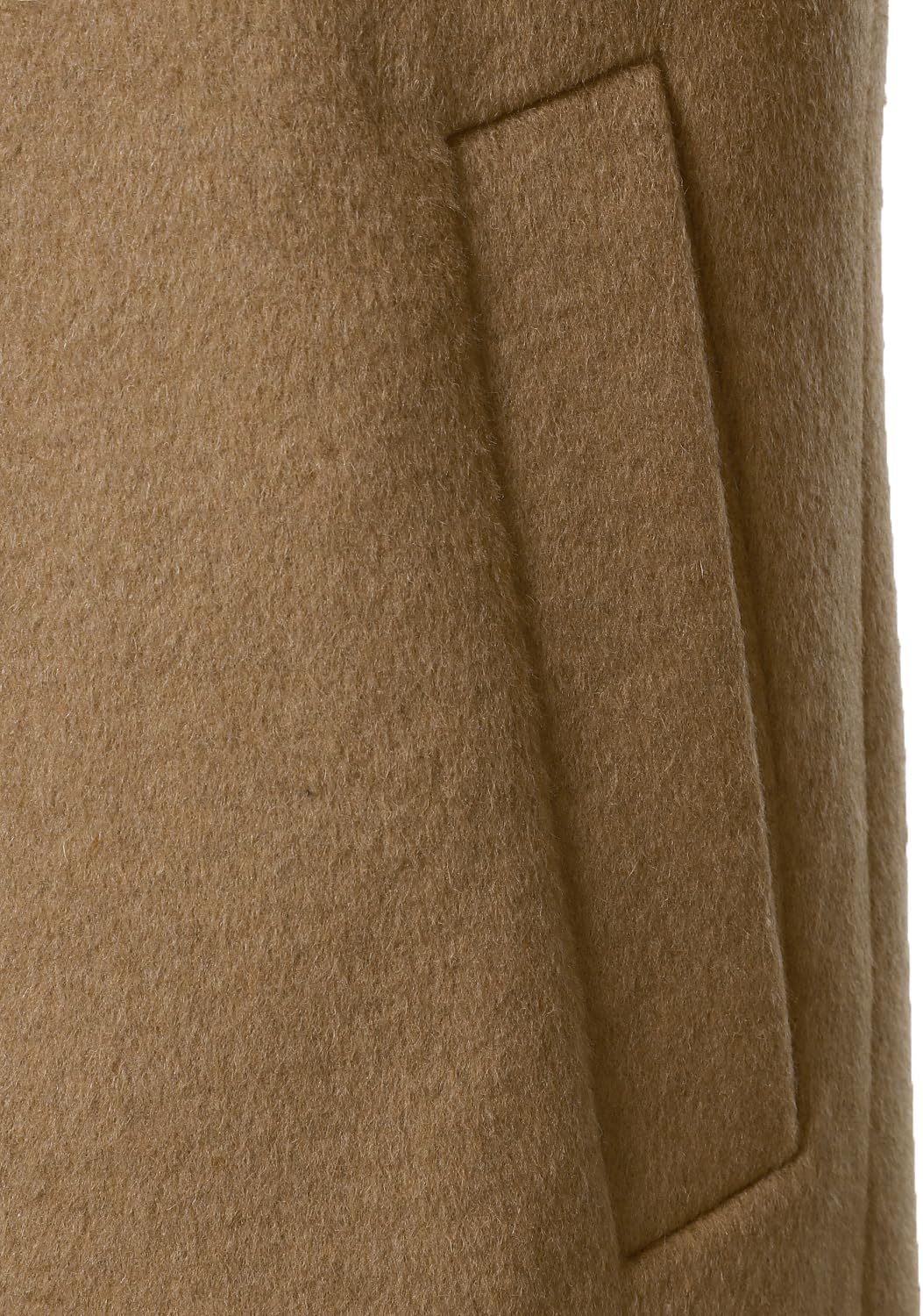 FANARCHER Men’s Wool Blend Pea Coat Casual Long Jacket Single Breasted Overcoat Notched Collar Winter Trench Coat - Image 6