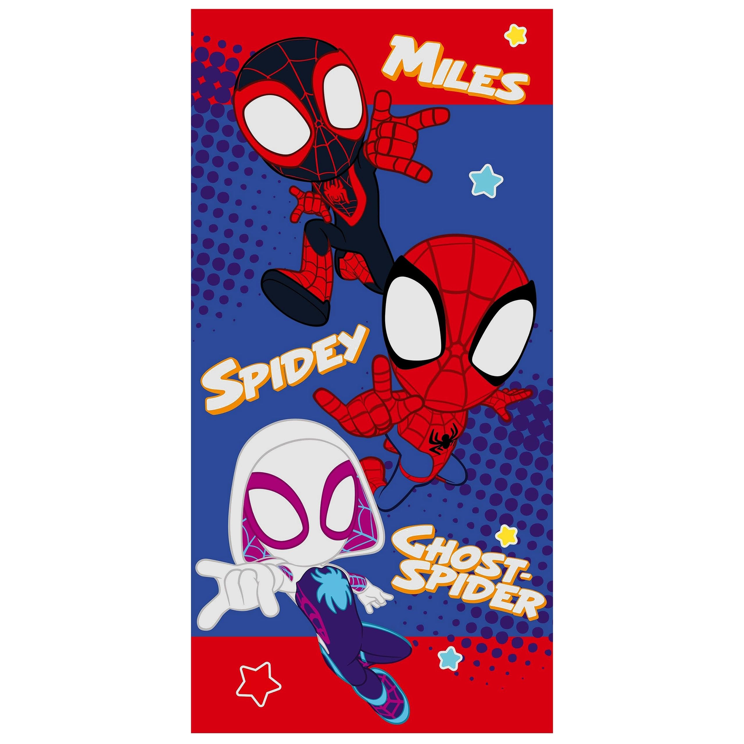 sarcia.eu MARVEL Spidey and His Amazing Friends QUICK-DRYING Beach towel, bath towel for children COTTON 70x140 cm OEKO-TEX (F)