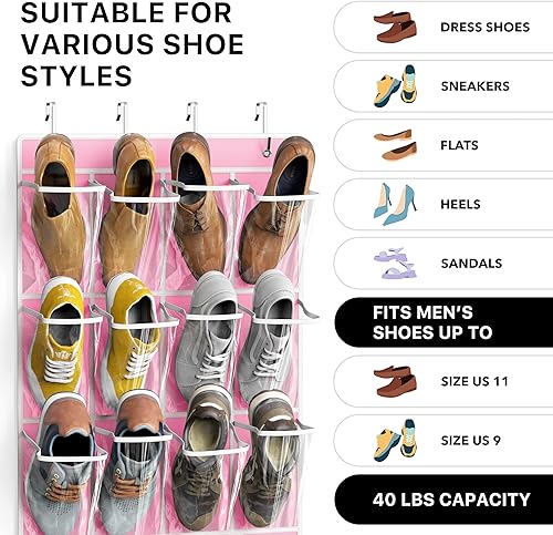 Vista 11 de Simple Houseware - Organizador para colgar en la puerta Marrón