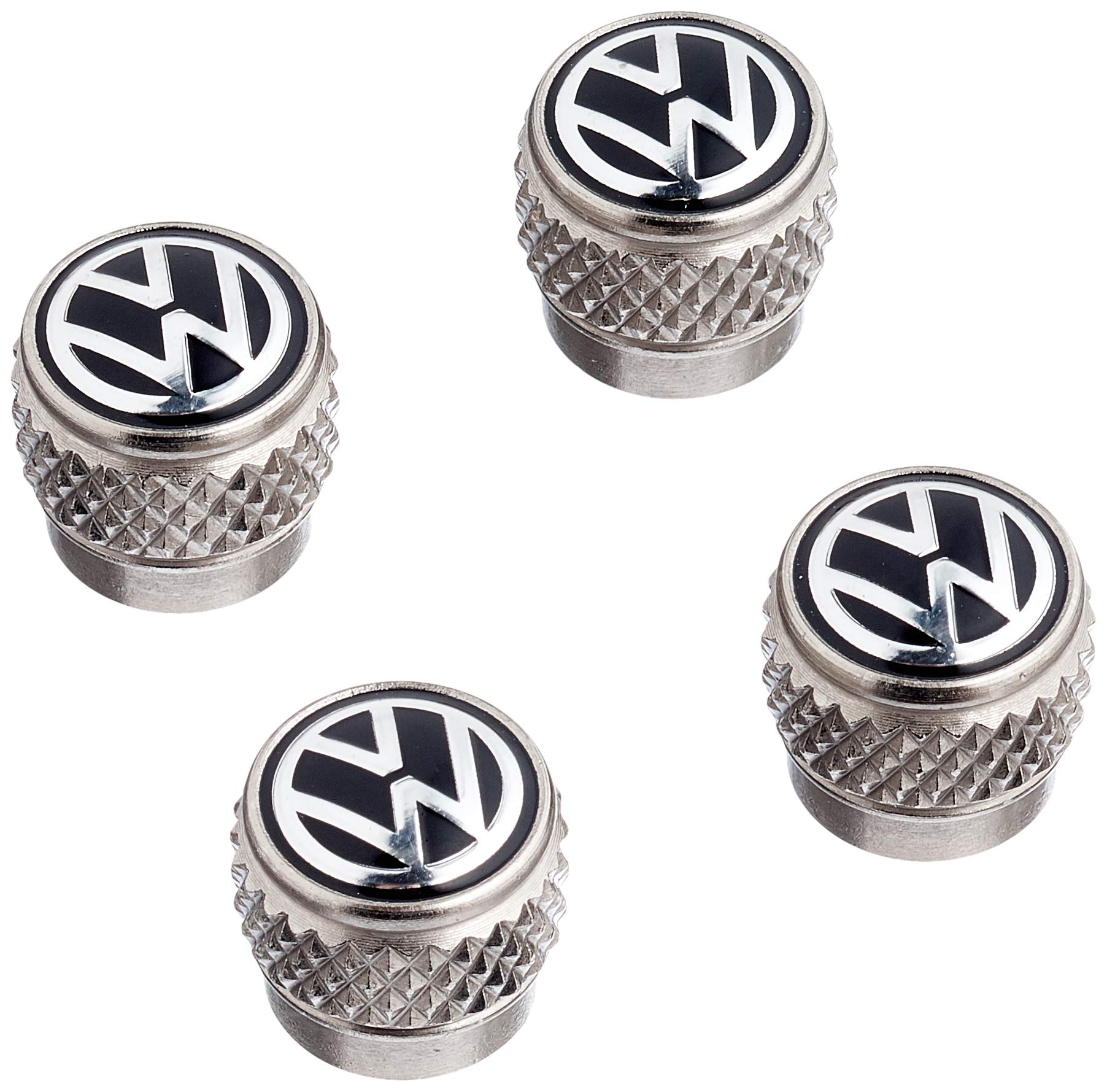 GaRhomxy – Tappi Coprivalvola Per Pneumatici – Alluminio 31 Mm – Confezione Da 4 – Universali Per Auto, SUV, Moto, Bici – Colore Argento