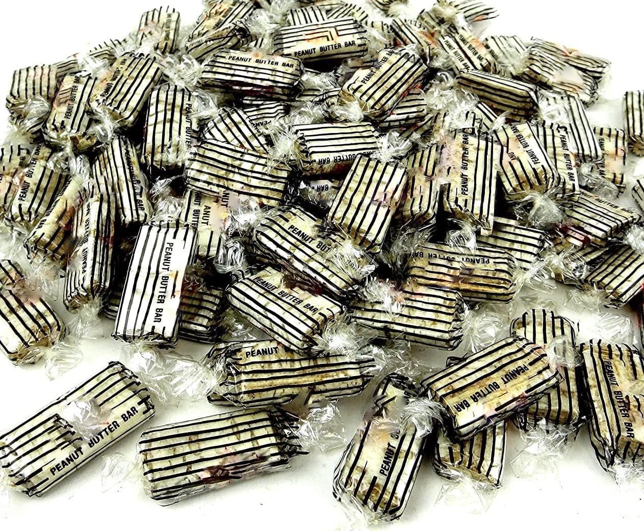 Bayside Candy Peanut Butter Candy Bars, Individually Wrapped, Crunchy Dry Roasted Peanuts Candy (5LB)