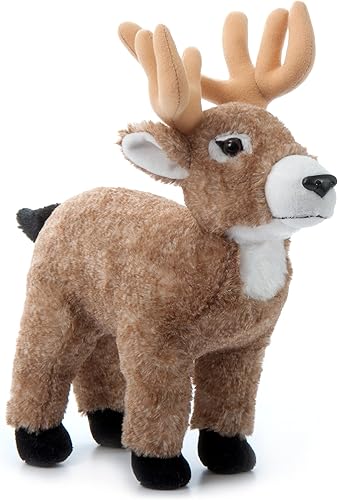 Miniatura 5 de The Petting Zoo Buck - Animales de peluche, regalos para niños, animales salvajes del zoológico Onez, juguete de peluche Buck de 12 pulgadas