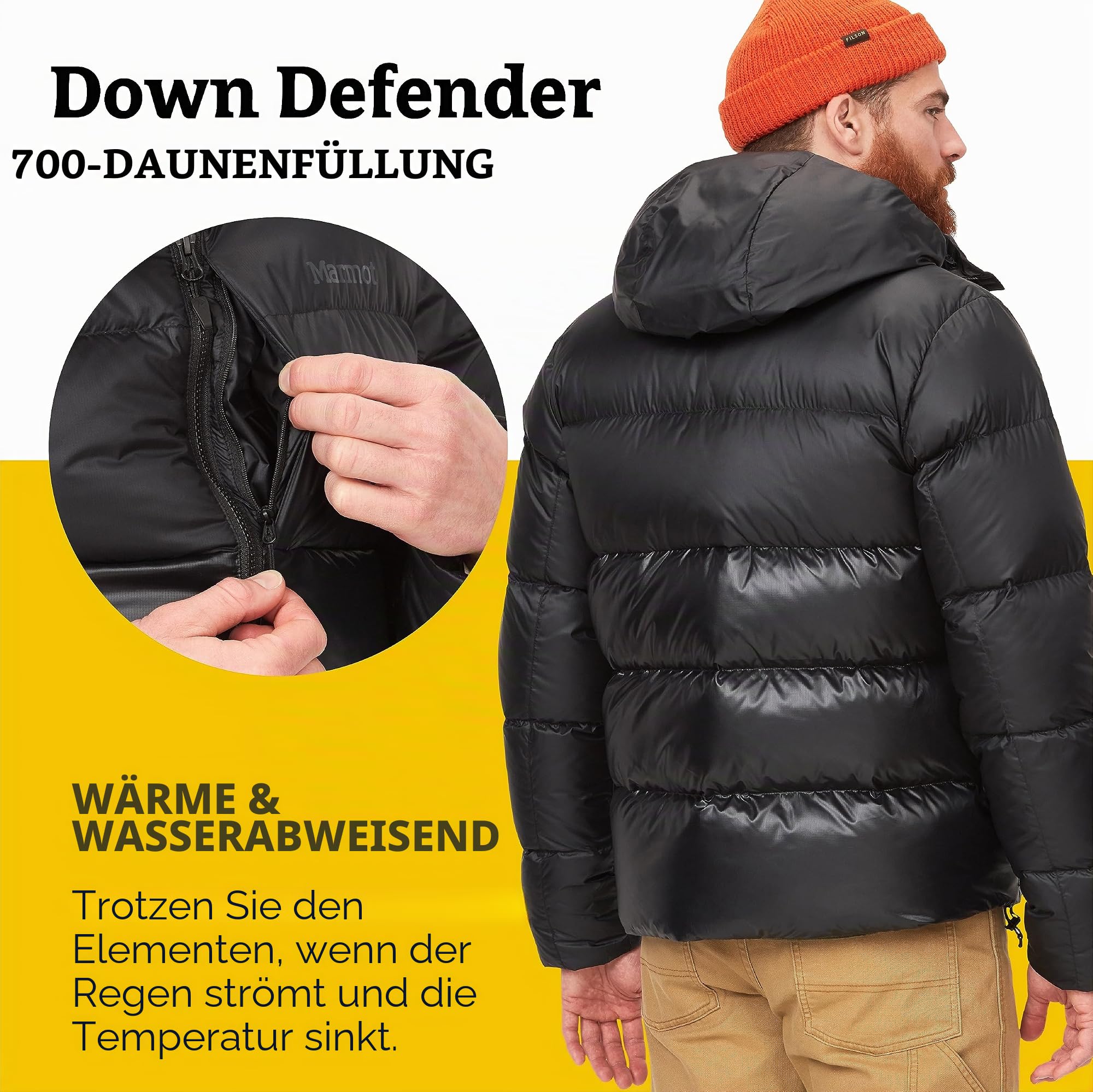 Marmot Herren Guides Down Hoodie Jacke Isolationsjacke