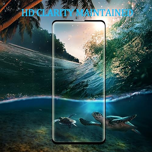 Miniatura 6 de Protector de pantalla de vidrio templado de cobertura completa para Motorola Moto Edge, fácil de instalar, curvado en 3D, antiarañazos HD, sin