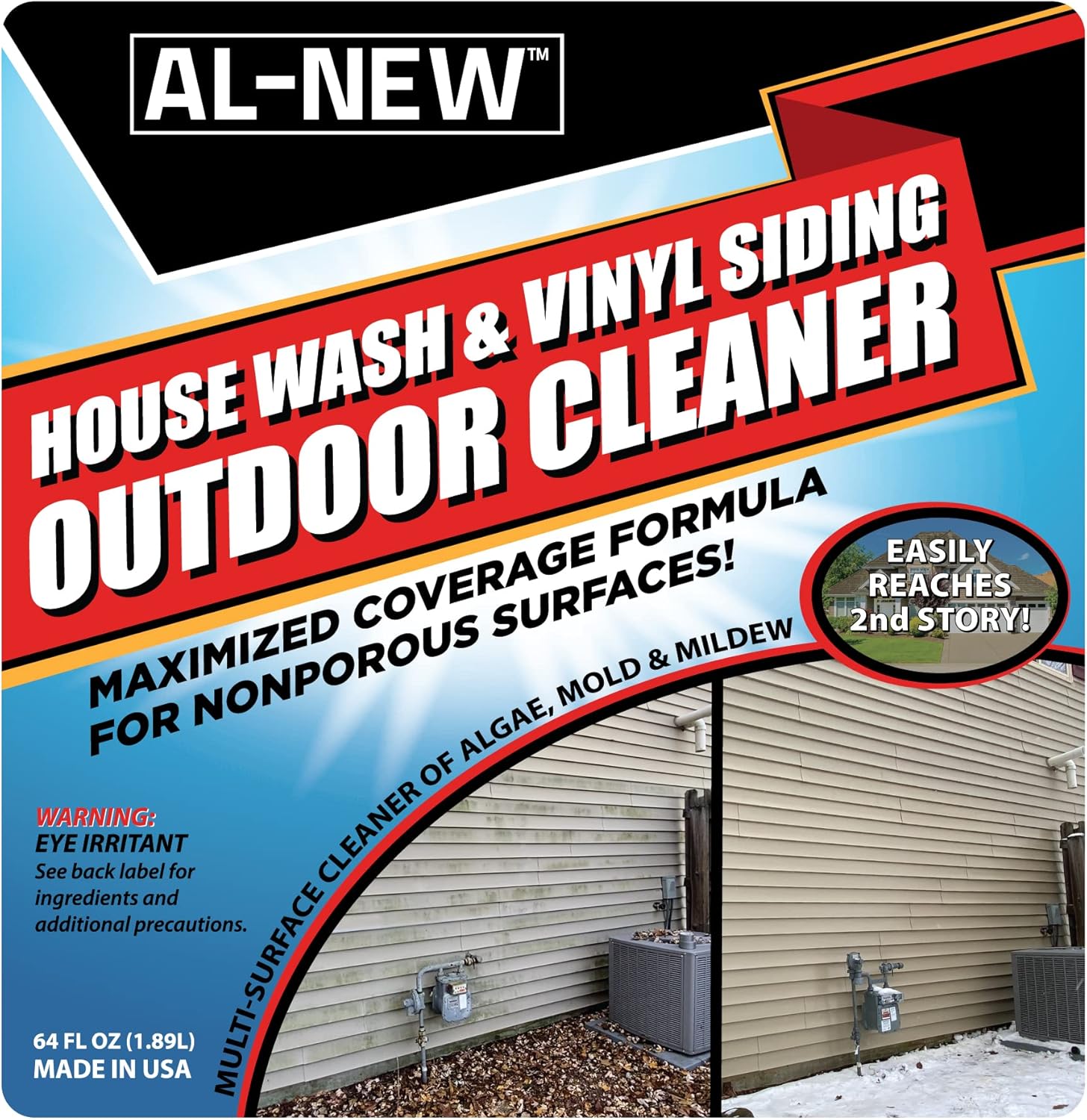 AL-NEW Siding Cleaner Combo House Wash & Vinyl Siding Outdoor Cleaner with Protect Bundle