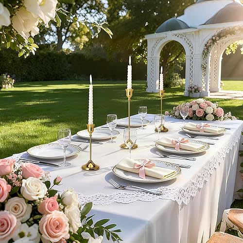 Miniatura 6 de Portavelas con almohadilla antideslizante, portavelas cónico de metal, portavelas para boda, chimenea, repisa, regalo de inauguración de la casa