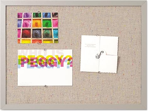 Bi-Silque FB0469608 – Lavender Memo Board Message Board MDF Frame Textile Surface, 22 mm Thick – Purple