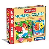 Clementoni Sapientino – Logic Numeri e Colori, Gioco Educativo Bambini 3-5 Anni con Puzzle a Incastro per Riconoscere Cifre e Colorazioni, Made in Italy, Lingua Italiana, 16871