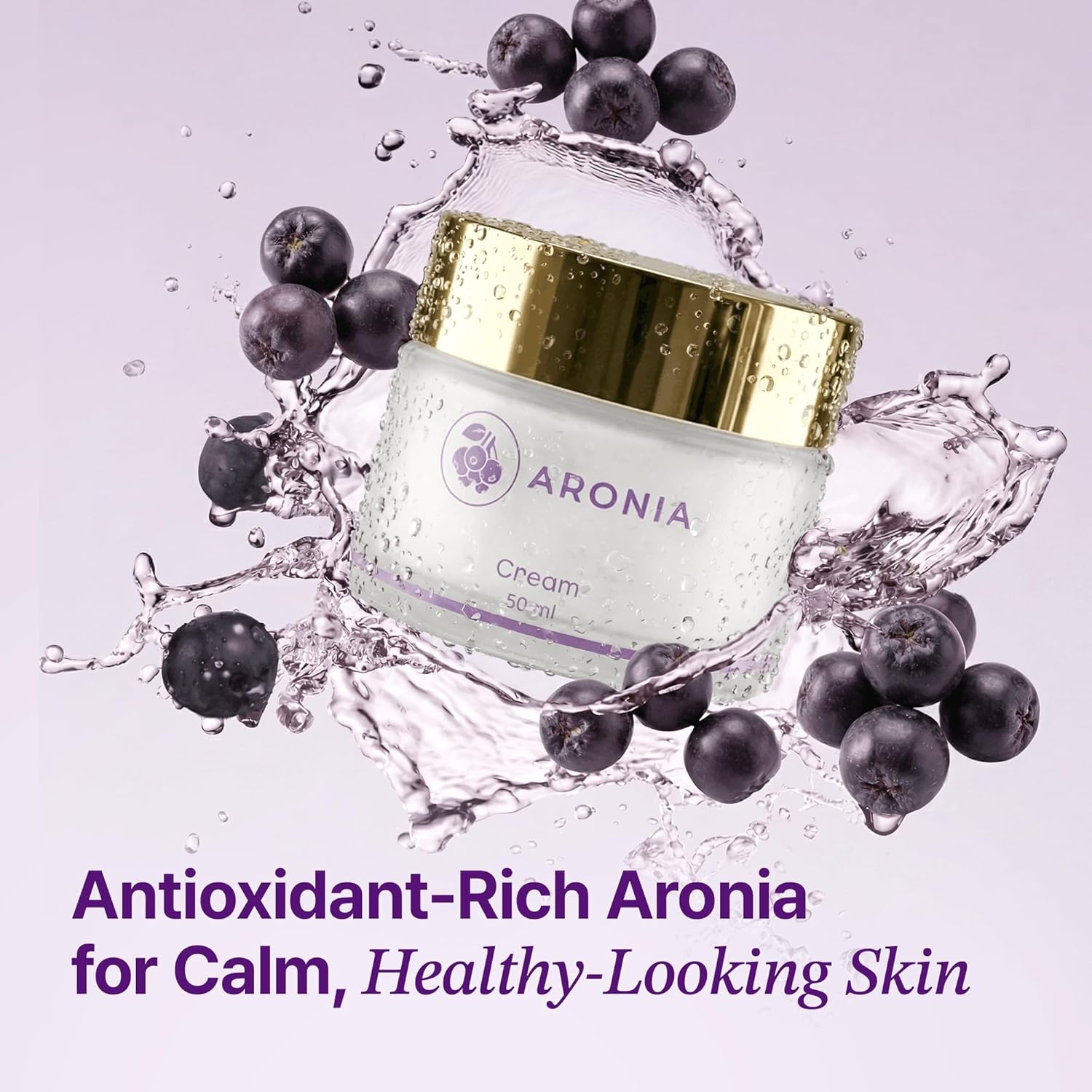 Aronia Extract Day Night Cream for Face Neck with Antioxidant Formula, Hydrating Moisturizer, Brightening 1.76 oz - Image 4