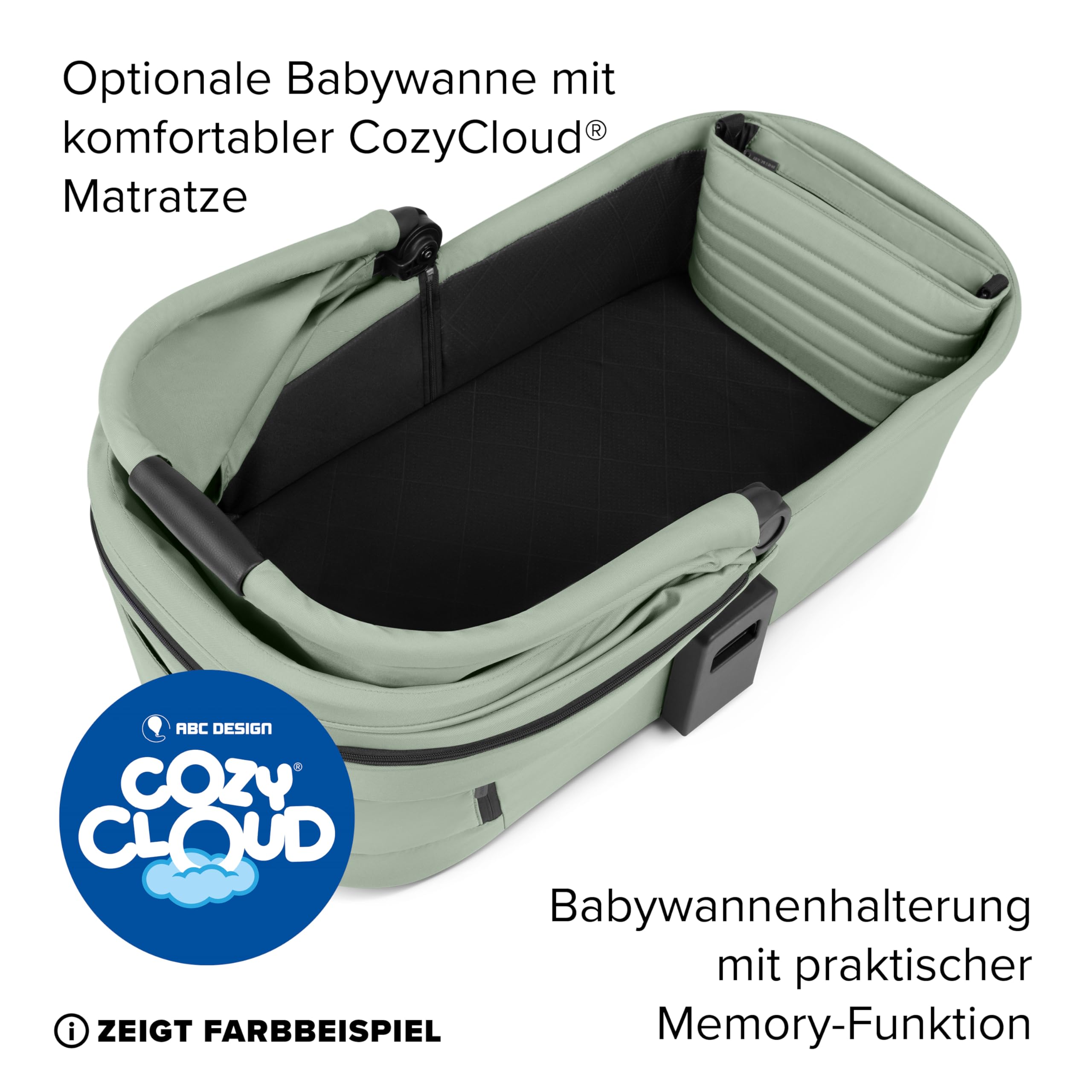 ABC Design Sportkinderwagen Salsa Run – Jogger Dreirad-Kinderwagen mit Sportsitz, Luftreifen, Federung und Handbremse (aqua)