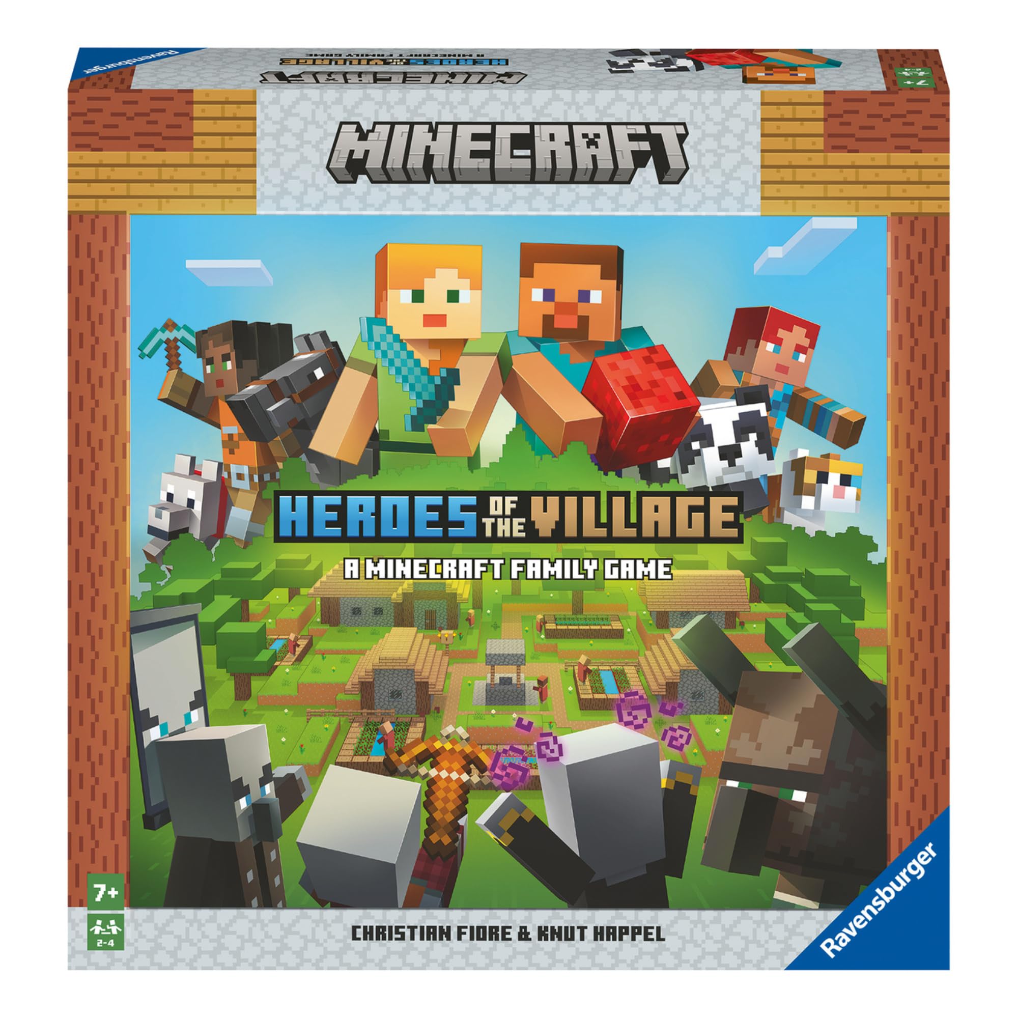 Ravensburger - Minecraft Heroes of The Village, Juego 7+, 2-4 Jugadores