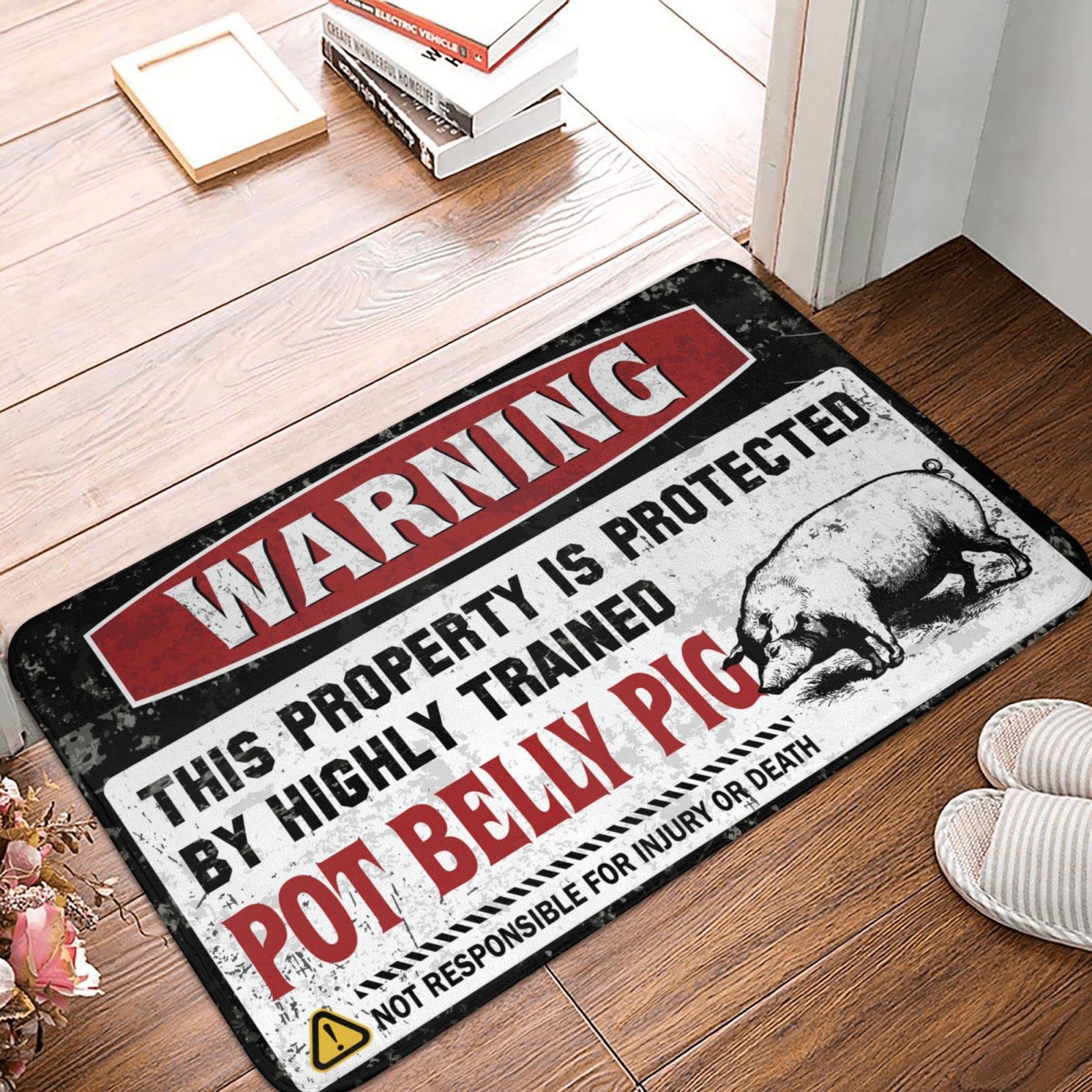 Tapis de salle de bain Pot Belly Pig 65x90 cm pour bar à domicile