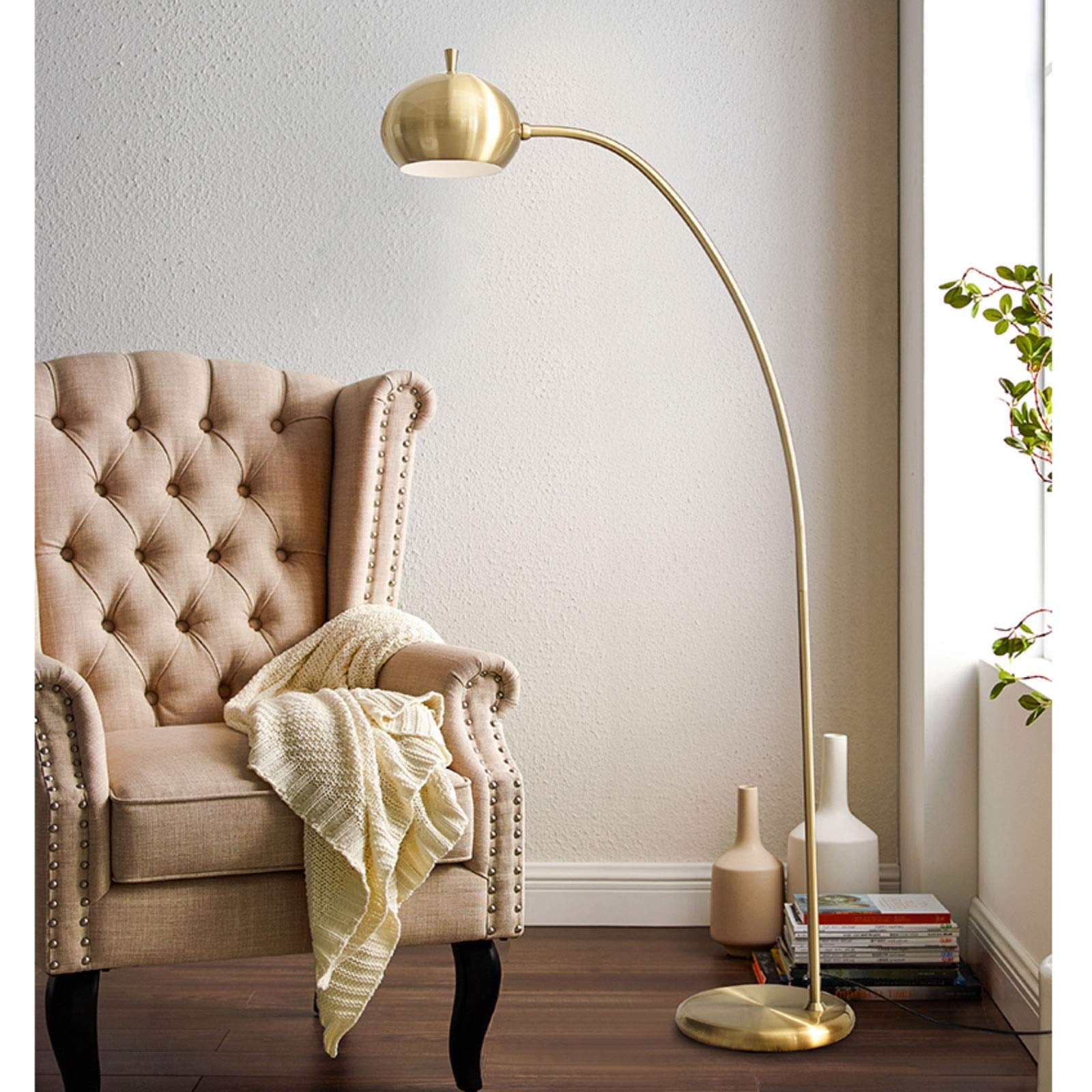Lampada da Terra Luce Notturna Moderna Arco Lampada da Terra Leggero di Lettura per la Camera da Letto Vivente Soggiorno industriali e camere da Letto in Piedi Lampada a piantana