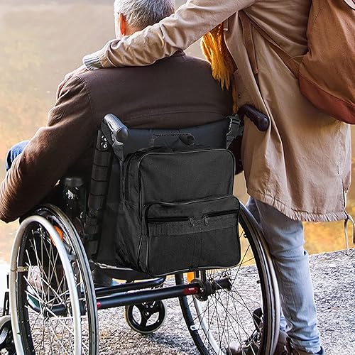 Miniatura 3 de Bolsa para silla de ruedas, mochila para silla de ruedas de gran capacidad, bolsas para colgar en la espalda para usuarios de sillas de ruedas,