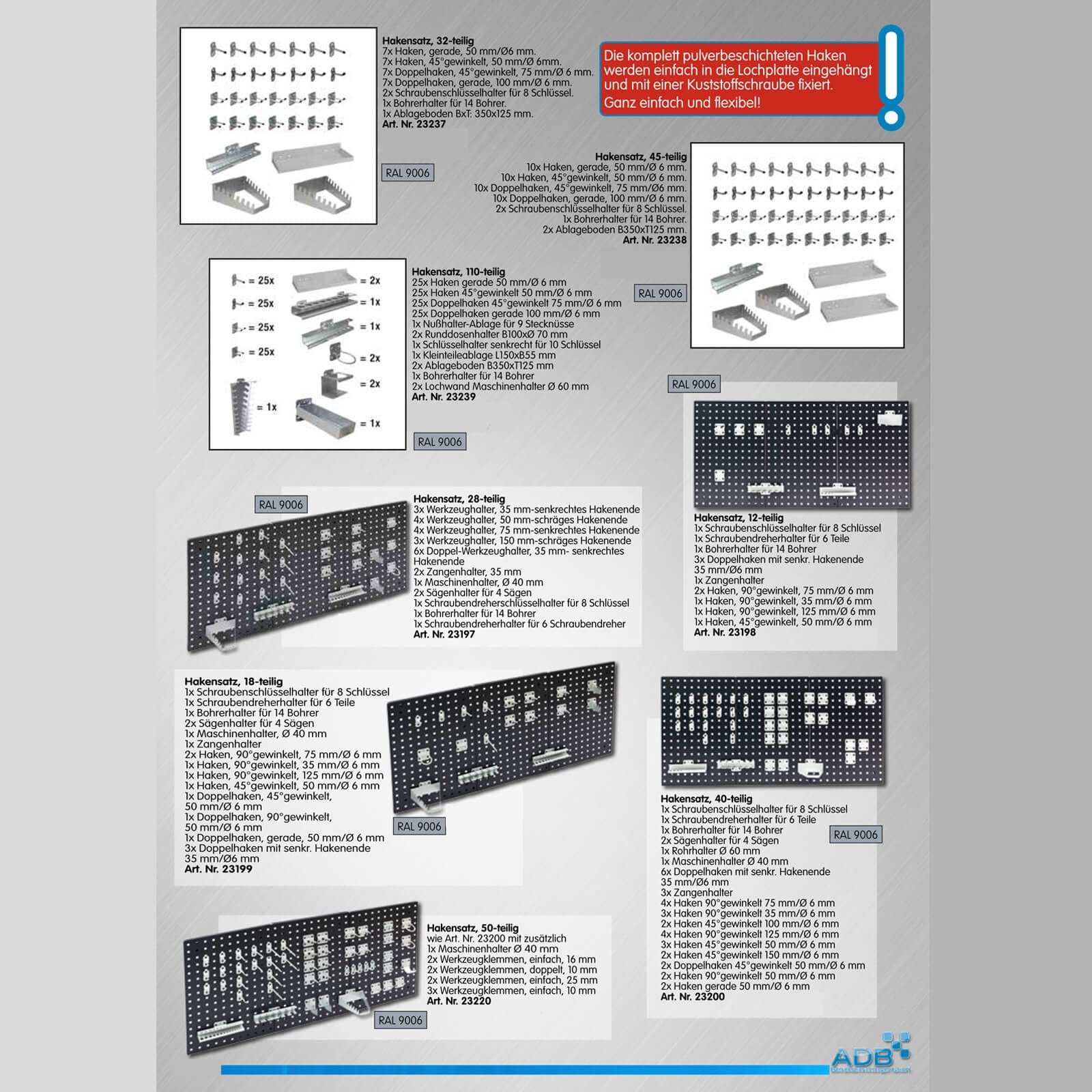 Assortimento portautensili, 28 pezzi