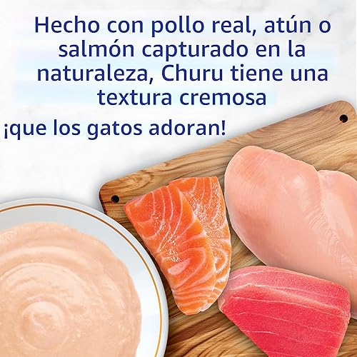 Miniatura 2 de INABA - Golosinas Churu para gatos, puré cremoso para gatos, sin cereales, que se puede lamer y exprimir / suplemento con vitamina E y taurina, 0.5