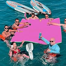 7/9/12/18 Lily Pad Floating Mat, Tear-Resistant Floating Water Mat for Lake, Floating Pads for Recreation Pool, Beach, Lake, 7 Colors Available, Suitable for Multiple Users