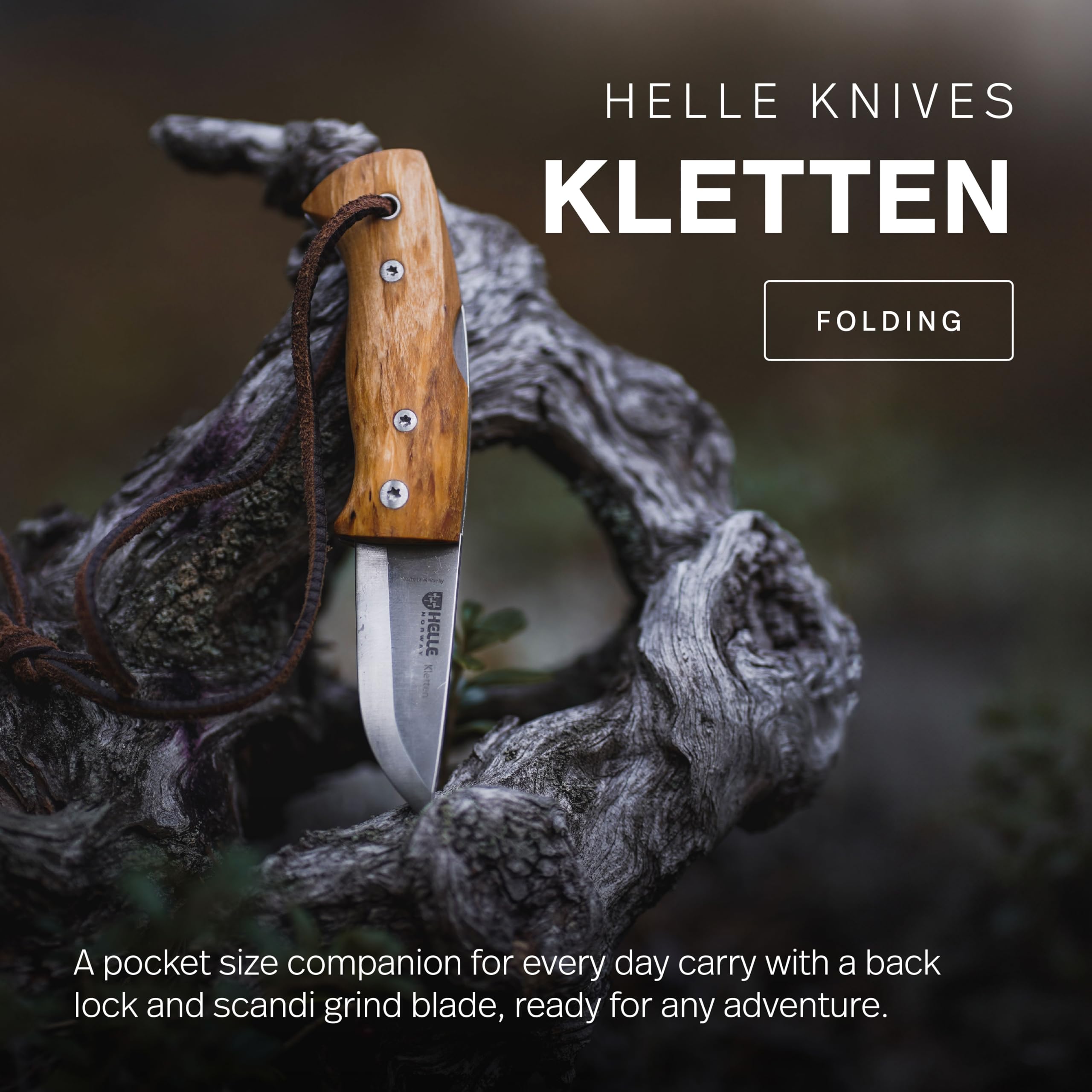 Amazon.co.jp: HELLE Knives - Kletten - 折りたたみ式ナイフ クリップ 