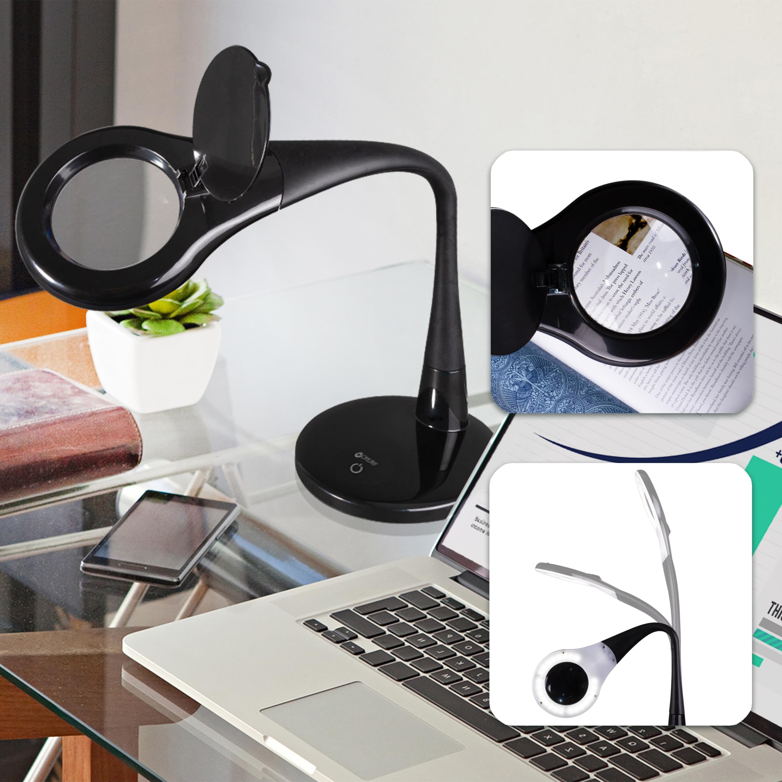 OttLite Prevention Series Magnifier Desk Lamp