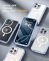 Vista 892 de Miracase Funda magnética para iPhone 14 de 6.1 pulgadas, protector de pantalla de vidrio templado integrado + protector de lente, compatible