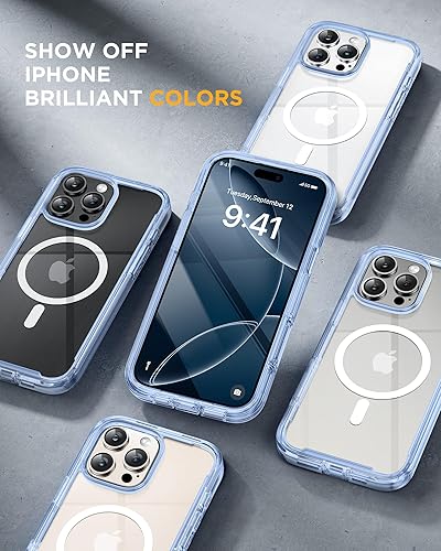 Miniatura 873 de Miracase Glass Series - Funda magnética para iPhone 15, compatible con MagSafe, de cuerpo completo, protector de pantalla de vidrio 9H integrado