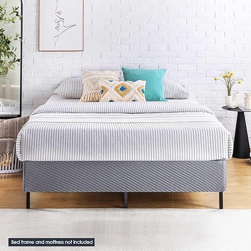 Miniatura 3 de Best Price Mattress Queen - Base de colchón de 9 pulgadas de alto perfil con listones de acero resistente, se adapta a la base de cama estándar,